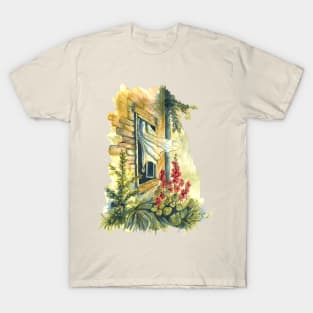 summer window - watercolor painting T-Shirt